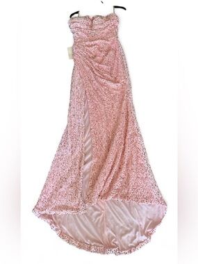 BRAND NEW Pink Sequin Evening dress - Elegant Formal Maxi
